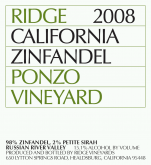 Ridge - Zinfandel Russian River Valley Ponzo Vineyards 2016 (750ml)